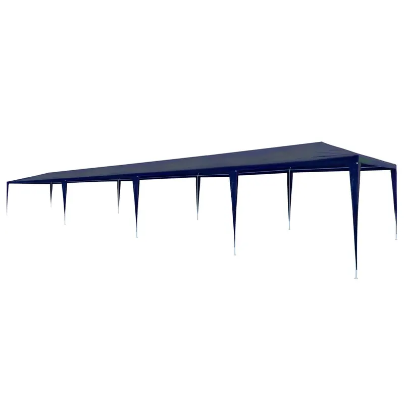 cort de petrecere, albastru, 3 x 12 m, pe