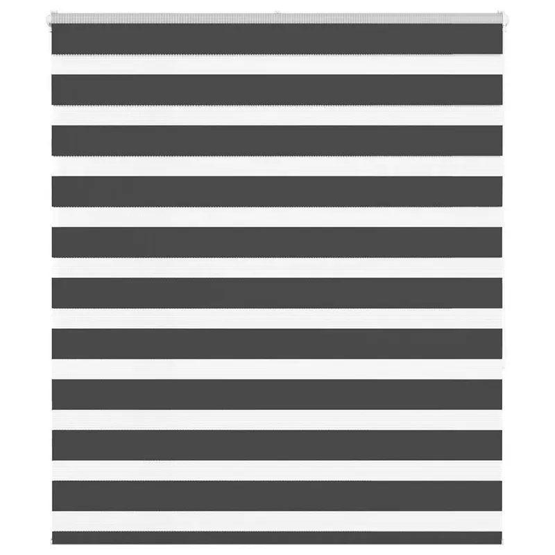 jaluzea tip zebra neagra latime tesatura 130,9 cm poliester