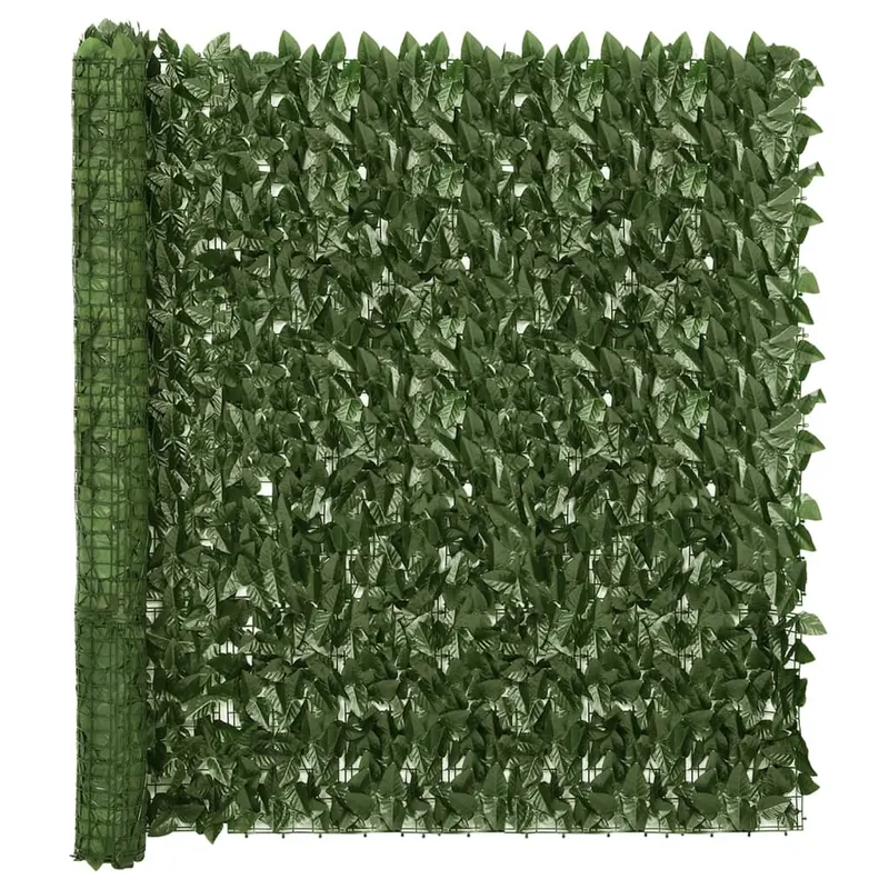 paravan de balcon, frunze verde inchis, 500x150 cm