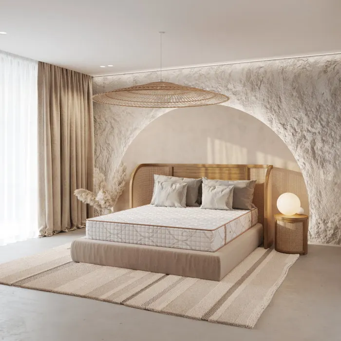 Saltea EKO POCKET cu arcuri, 90x190 cm, H 24 cm, fata vara fata iarna