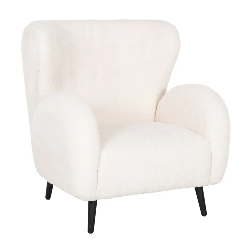 Fotoliu DURHAS BOUCLE - Cream