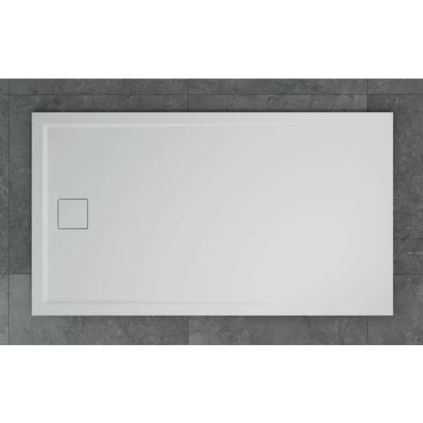 Cadita de dus dreptunghiulara alb SanSwiss Livada W20A 80x120 cm slim