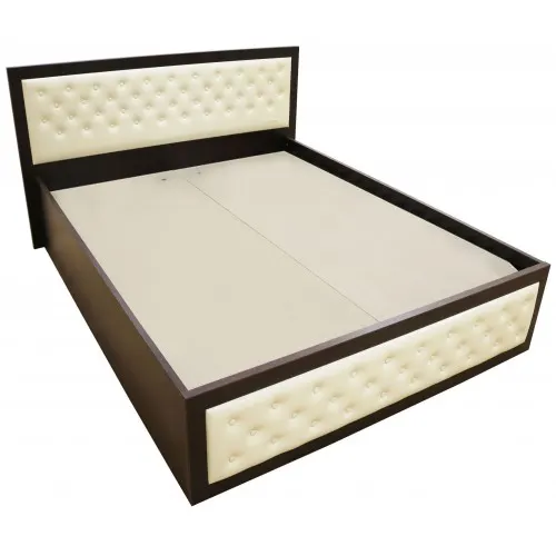 Pat Torino 140x200 cm, Wenge / Piele ecologica bej