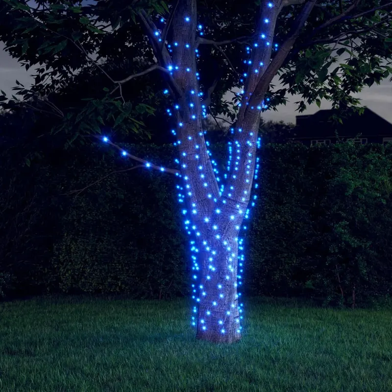 lumini solare feerice 5 buc 5x200led albastru interior exterior