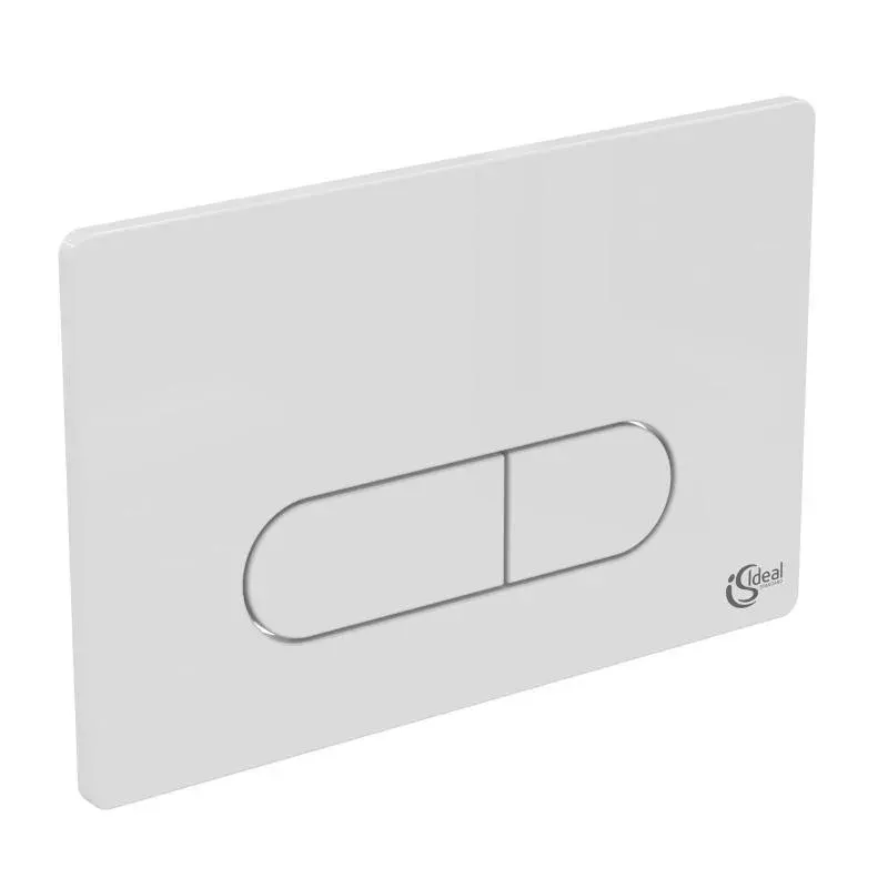 Placa de actionare WC Ideal Standard Oleas P1 R0116AC, dubla spalare, orizontala, 234 x 154 mm, ABS, alb