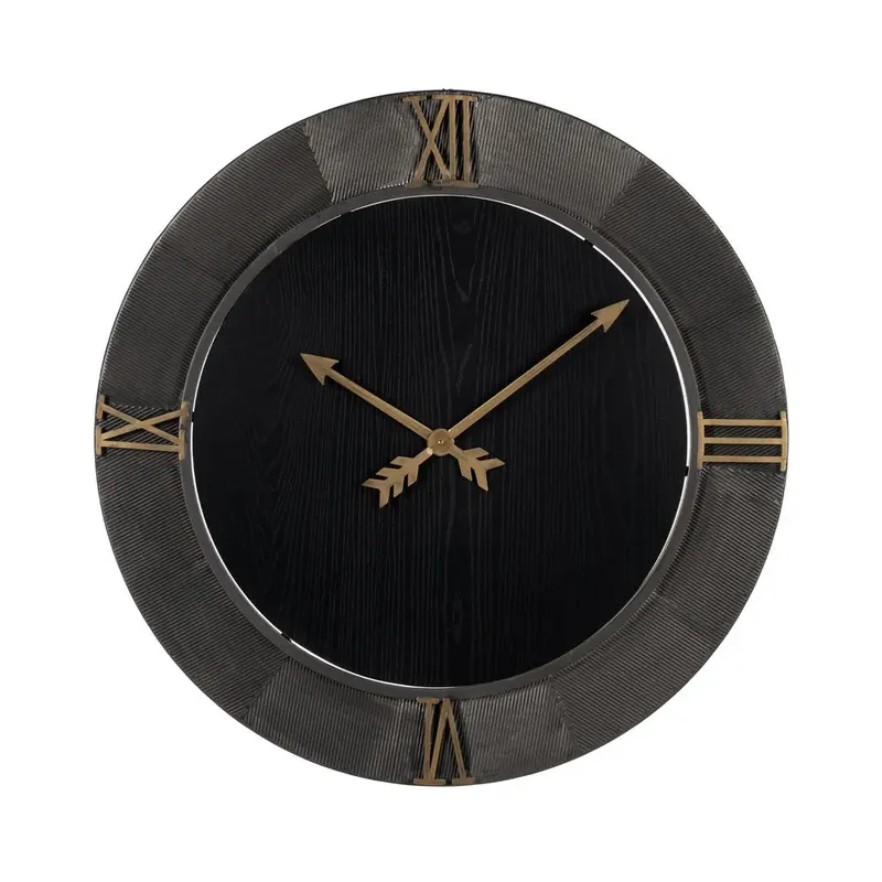 Ceas de perete MARISE BLACK - 80 cm