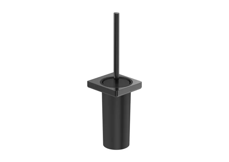 Perie WC Roca A817036NM0, 120 mm, 408 mm, 2 orificii instalare, pe perete, metal, plastic, perie wc, Negru