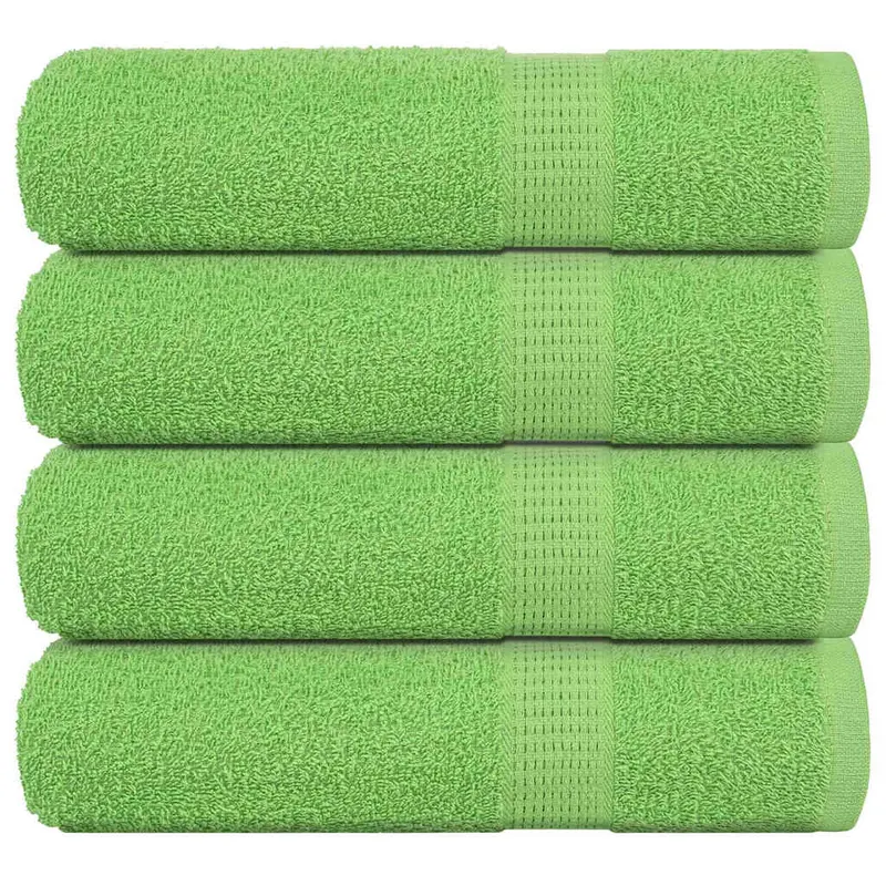 Prosoape de dus, frogn, 4 buc., verde mar, 70x140 cm, 360 g/m2