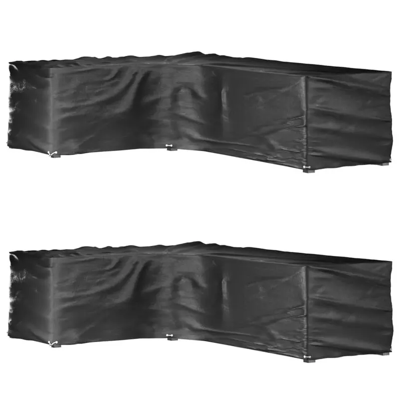 huse mobilier gradina forma l, 2 buc., 16 ocheti, 210x260x80 cm