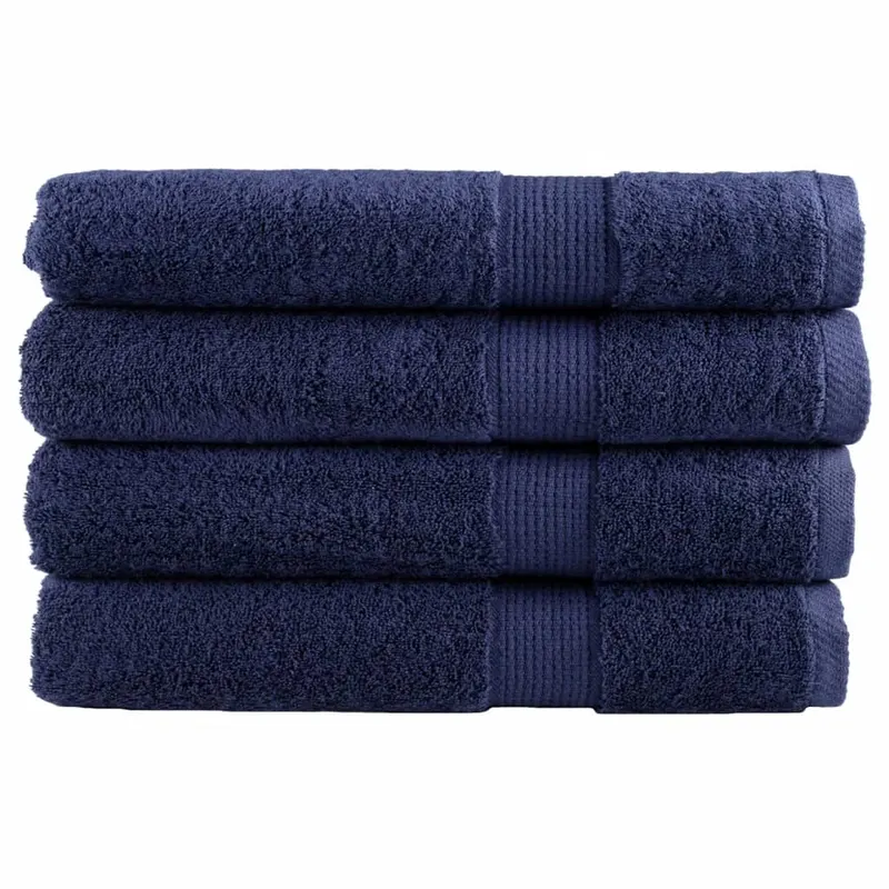 prosoape premium solund 4 buc bleumarin 100x200cm 600gsm