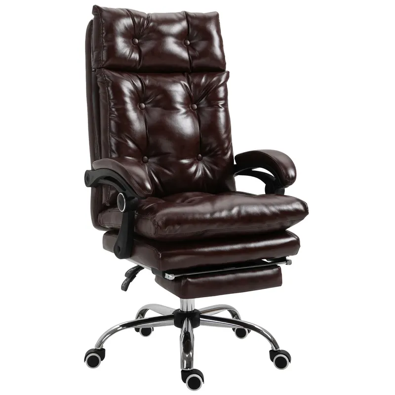 Scaun de Birou Ergonomic Vinsetto, Suport picioare, Inaltime Reglabila Maro