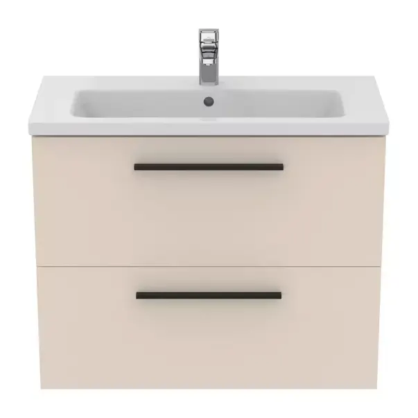 Dulap baza suspendat Ideal Standard i.life S 2 sertare bej - nisip 80 cm