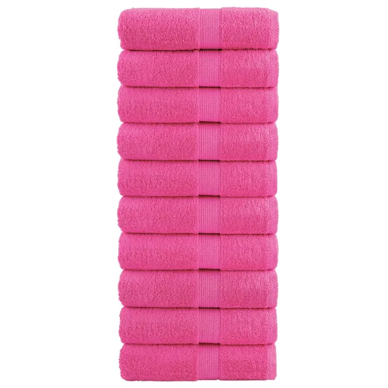 prosoape maini premium solund 10 buc roz 30x30 cm 600 gsm