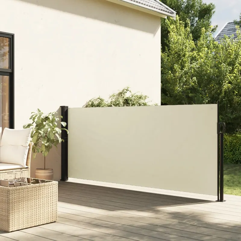 copertina laterala retractabila, crem, 120x500 cm