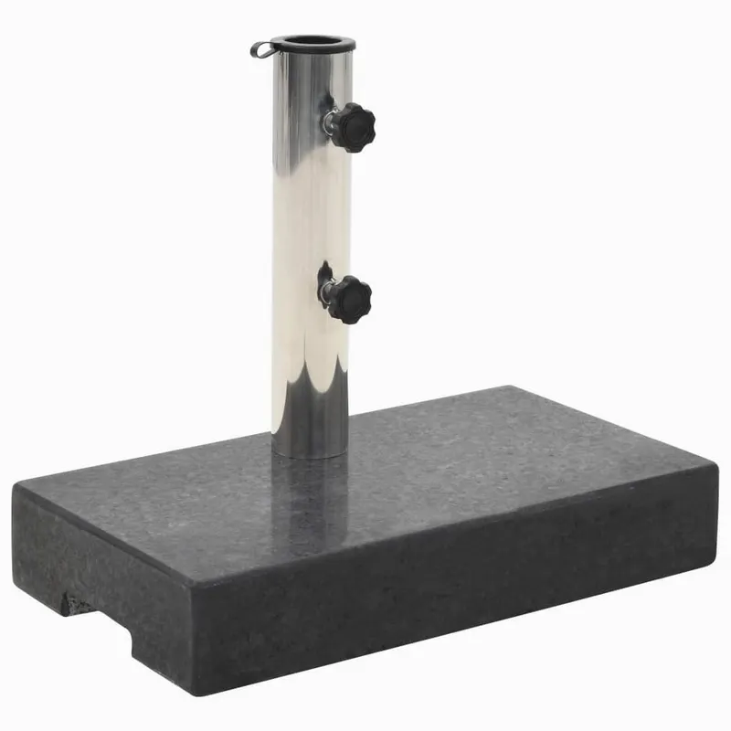 suport umbrela de soare, negru, granit, 25 kg, dreptunghiular