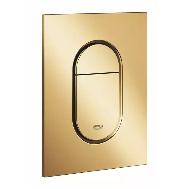 Clapeta WC Grohe 37624GL0, Arena Cosmopolitan, S, dubla, 130 x 172 mm, verticala, lucios, auriu