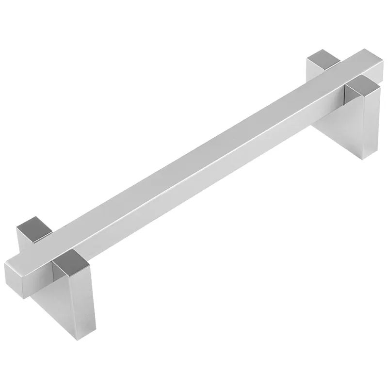 Maner mobila cu terminatii din aluminiu, FA 26176, crom/ crom mat, 192 mm