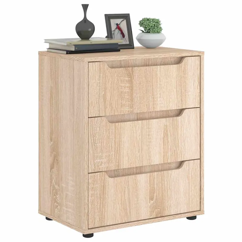bufeta „visnes” stejar sonoma 60x40x73 cm lemn prelucrat