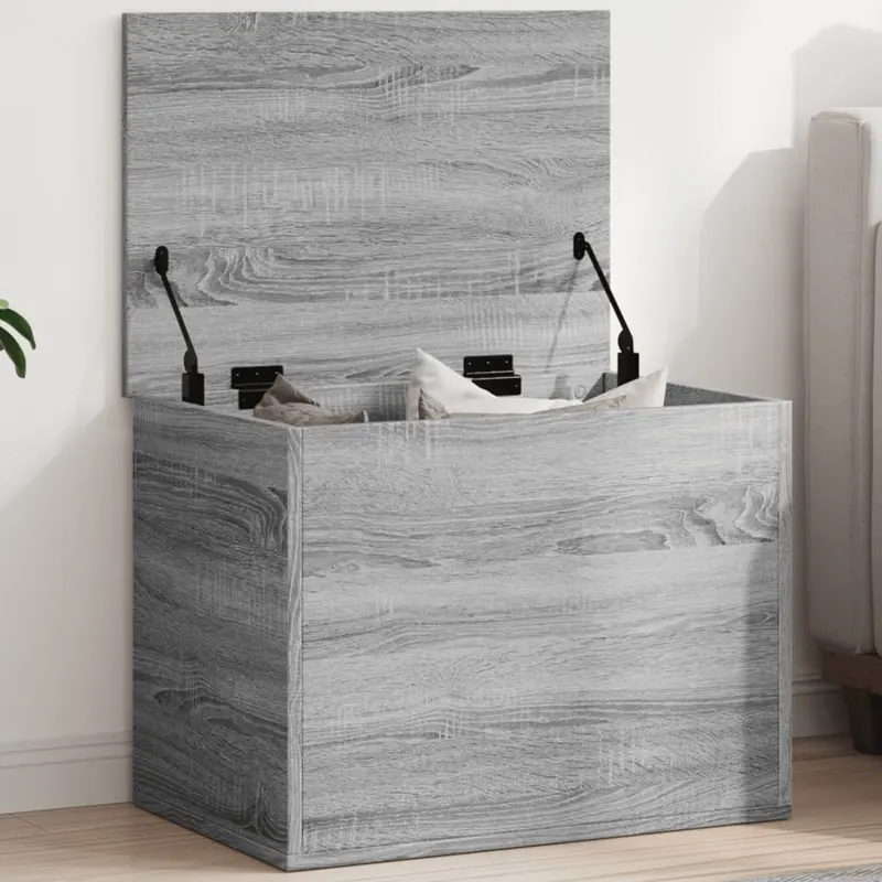 cutie de depozitare, gri sonoma, 60x42x46 cm, lemn prelucrat