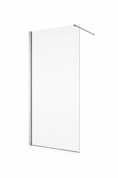 Paravan dus sticla walk-in 120x200 cm cu cadru metalic crom RONAL PUR