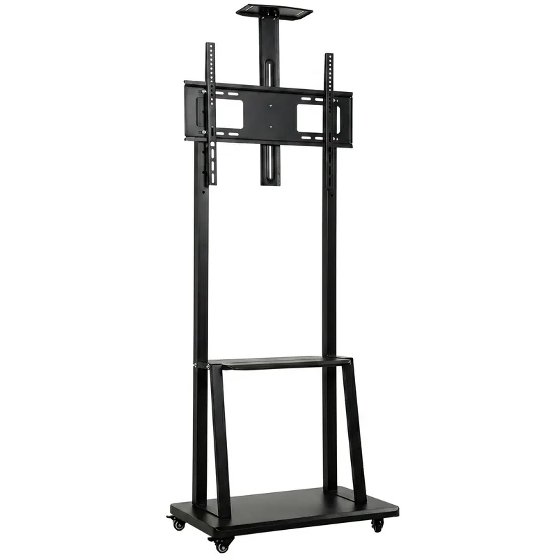 HOMCOM Suport Mobil pentru Televizor de 32-75 Inci, VESA Maxim 400x600, Negru