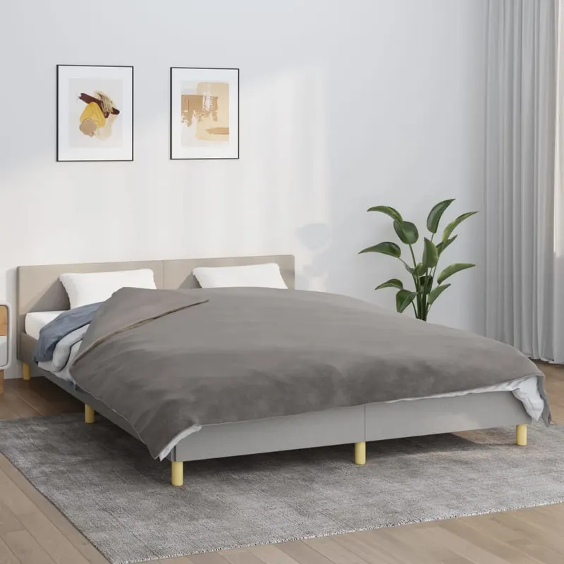 Patura grea cu husa, gri, 200x220 cm, 9 kg, material textil