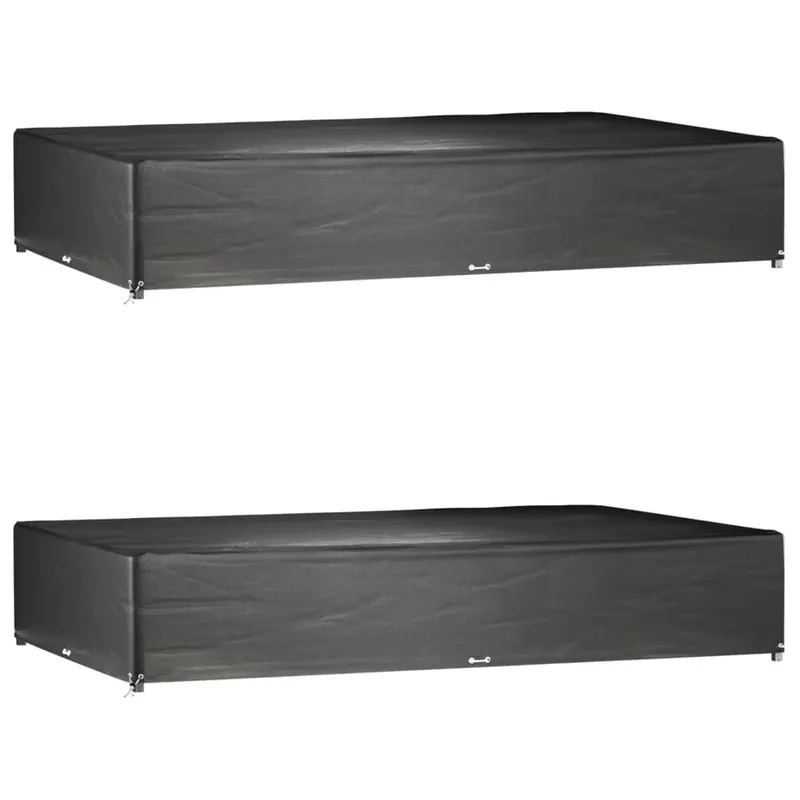 huse mobilier gradina, 2 buc, 16 ocheti, 325x205x60 cm, patrat