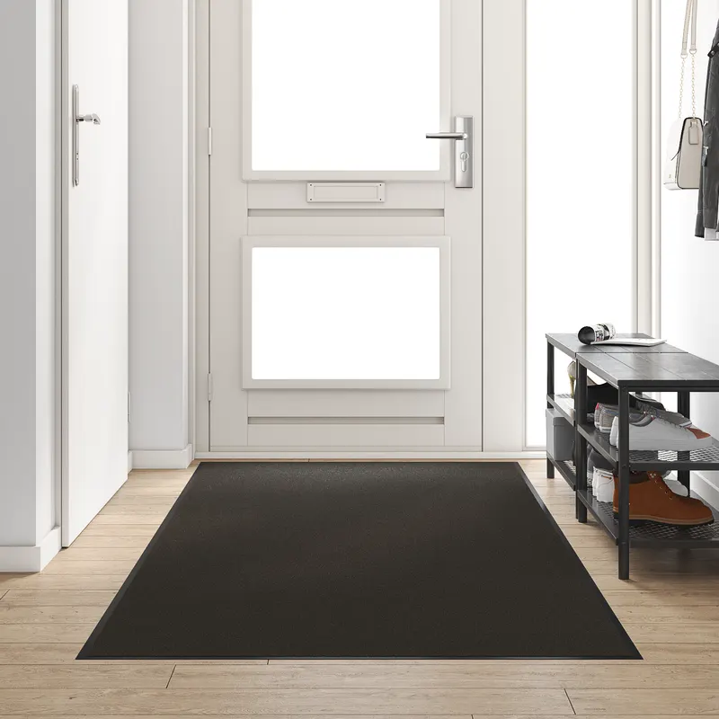 Pres de usa lavabil negru 120x250 cm