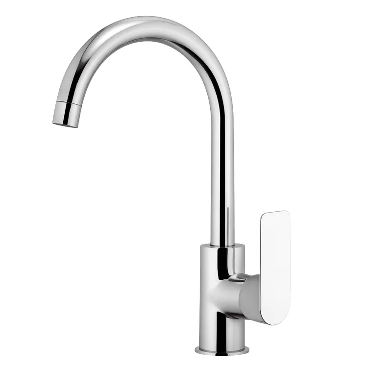 Baterie chiuveta bucatarie Remer Rubinetterie Infinity Kitchen I72, pipa inalta si pivotanta, monocomanda, cartus ceramic, design compact, montaj