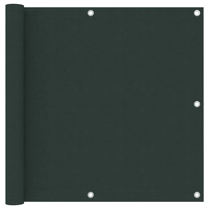 paravan de balcon, verde inchis, 90x600 cm, tesatura oxford