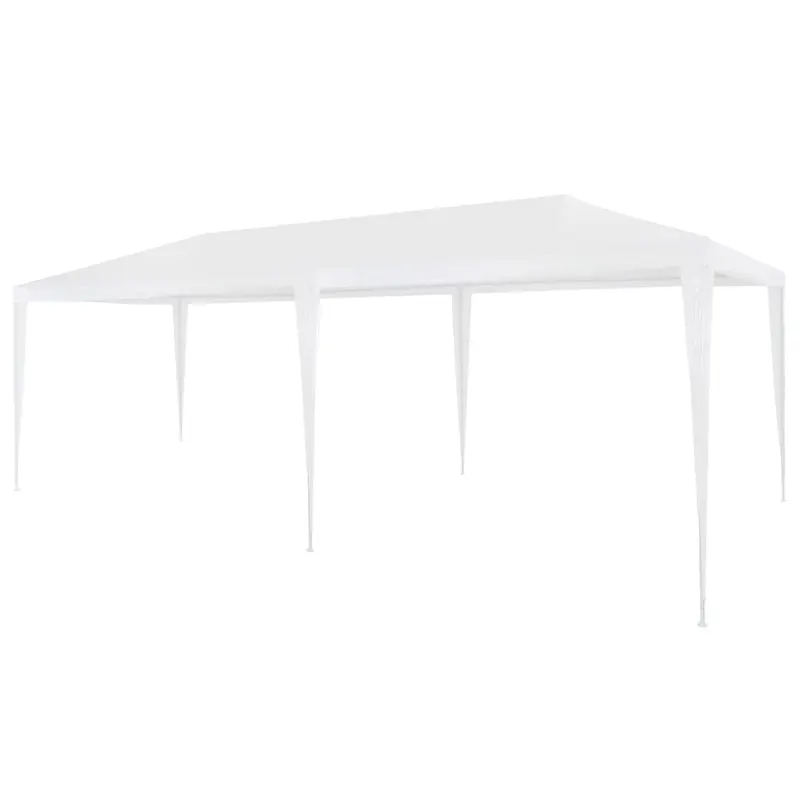 cort de petrecere, alb, 3 x 6 m, pe
