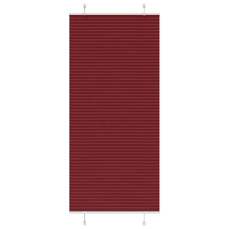 jaluza plisata bordeaux rosu 95x200 cm latime tesatura 94,4 cm