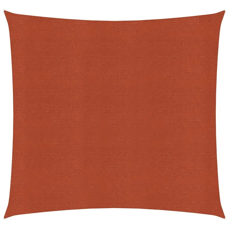 panza parasolar, teracota, 2,5 x 2,5 m, hdpe, 160 g/m2, patrat