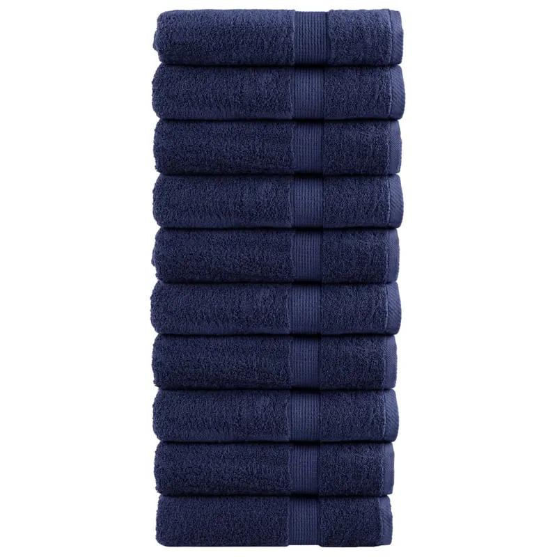 prosoape de baie premium solund 10buc albastru 100x150cm 600gsm