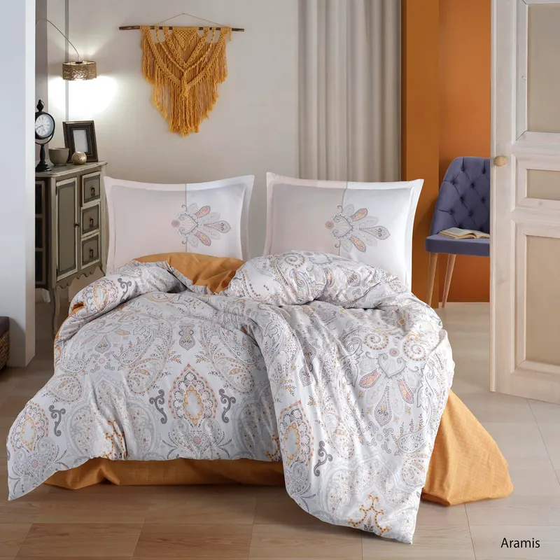 Lenjerie de pat ranforce clasy king size (aramis)