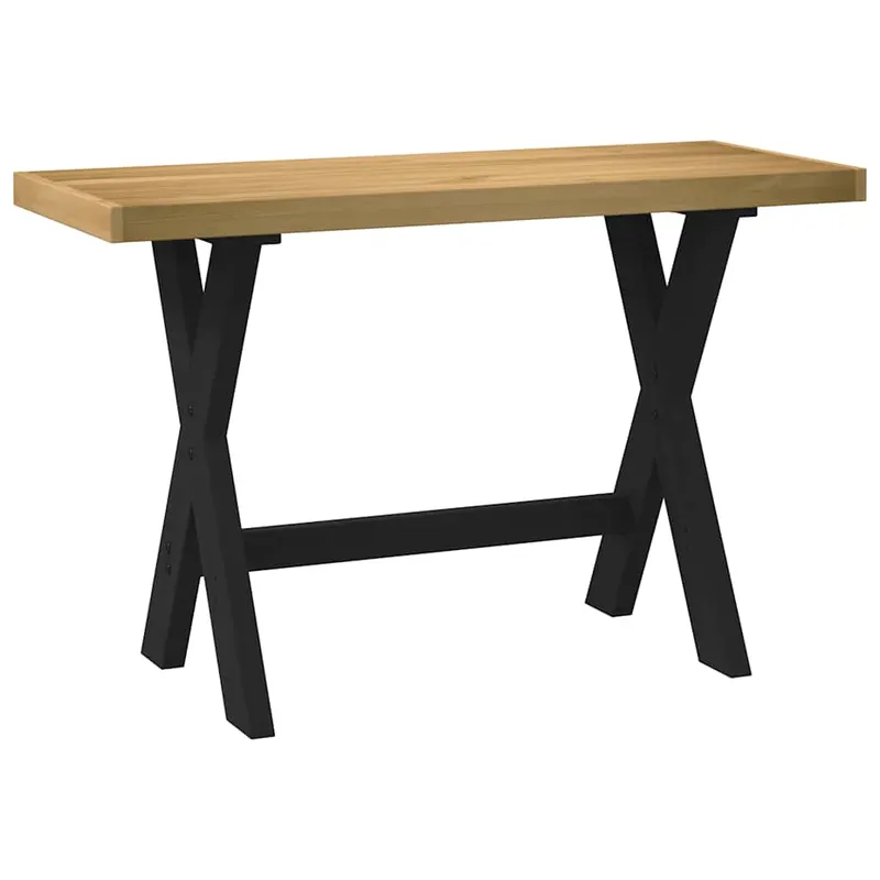 birou noain picioare in forma x 120x50x75 cm lemn masiv de pin