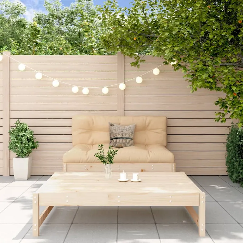 set mobilier relaxare de gradina, 2 piese, lemn masiv de pin