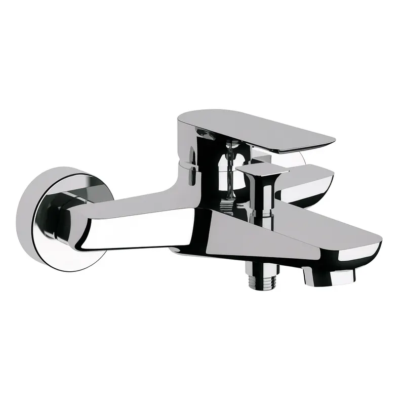 Baterie de cada Remer Rubinetterie Infinity I05, aparenta, monocomanda, comutator dus, finisaj elegant, aerator, cartus ceramic, alama cromata