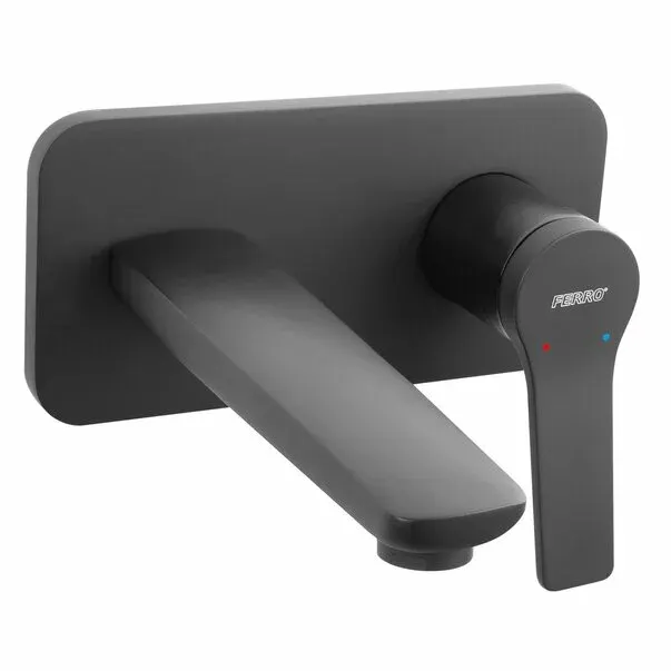 Baterie lavoar incastrata negru Ferro Stratos