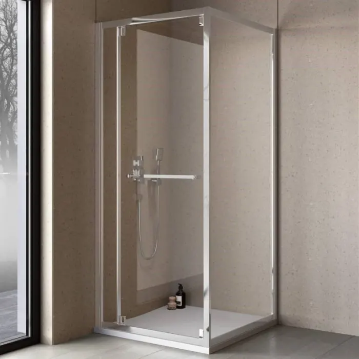 Cabina dus cu usa glisant-rotativ 120 x 80, crom, Kolpasan, Stellar Uni