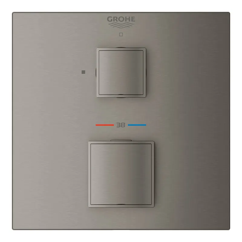 Unitate comanda Grohe 24153AL0, Grohtherm Cube, aparenta, termostat, diverter, 2 iesiri, necesita set fixare, mat