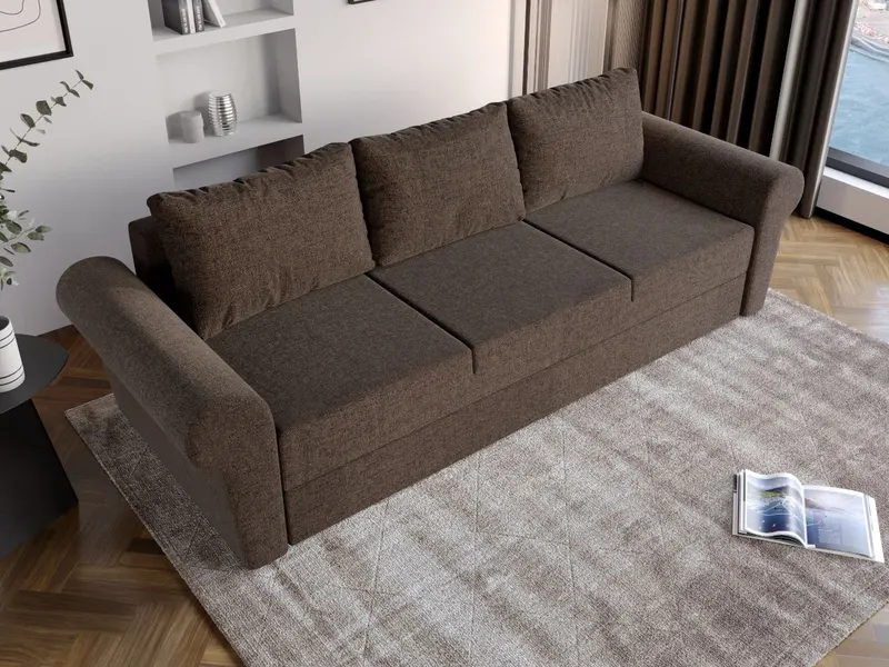 Pachet Mobila Canapea Maroc Maro + Masa Grand Stejar Auriu + 4 Scaune Grand Crem — imaginea 2