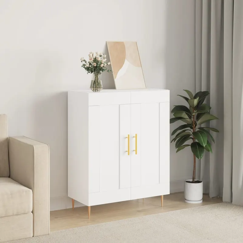 servanta, alb, 69,5x34x90 cm, lemn compozit