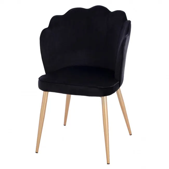Scaun SIESTA VELVET - Negru