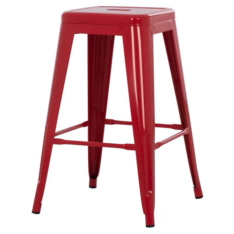 Scaun de bar PARISIAN H67 CM - Rosu
