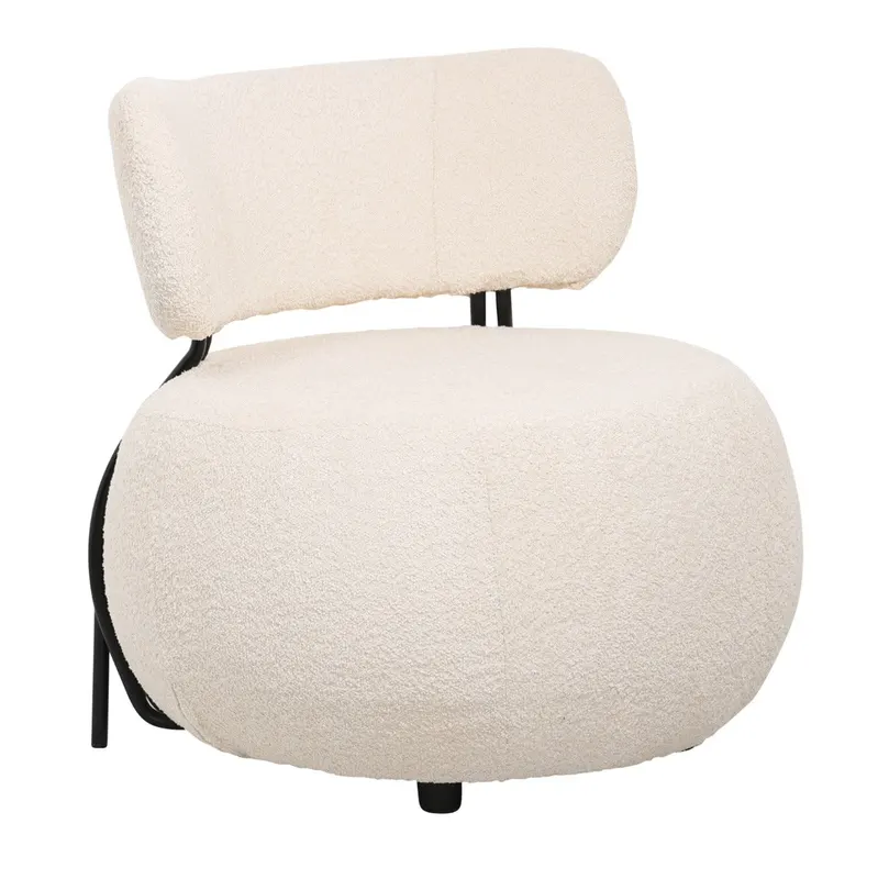 Fotoliu KREYSLER BOUCLE CREAM - Cream