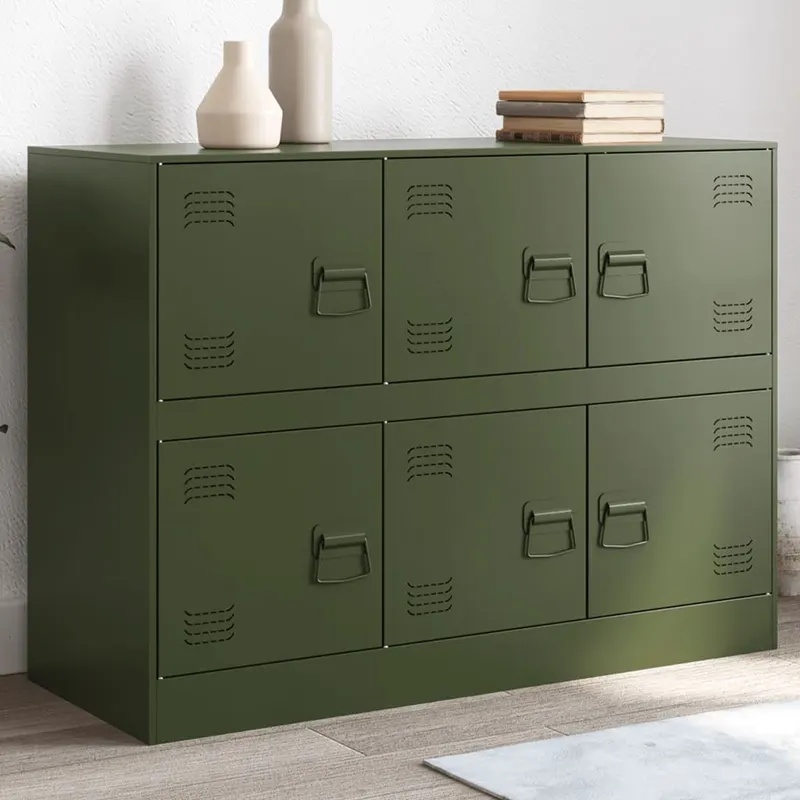 bufeta verde maslina 99x39x73 cm otel