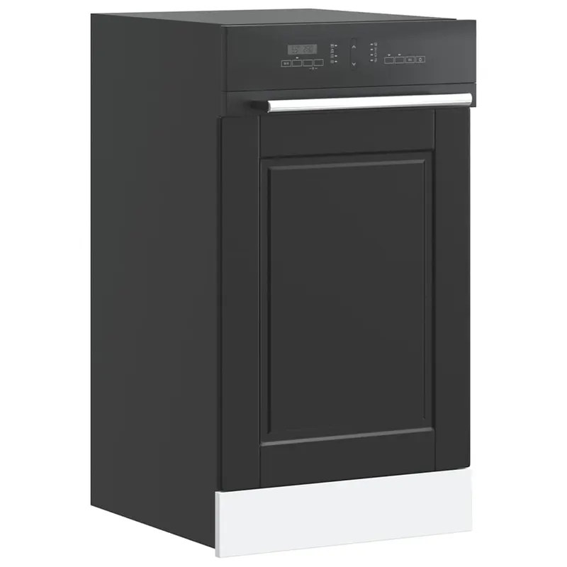panou pentru masina de spalat vase „porto” negru lemn prelucrat