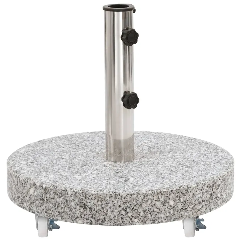 suport umbrela de soare, gri, 30 kg, granit, rotund