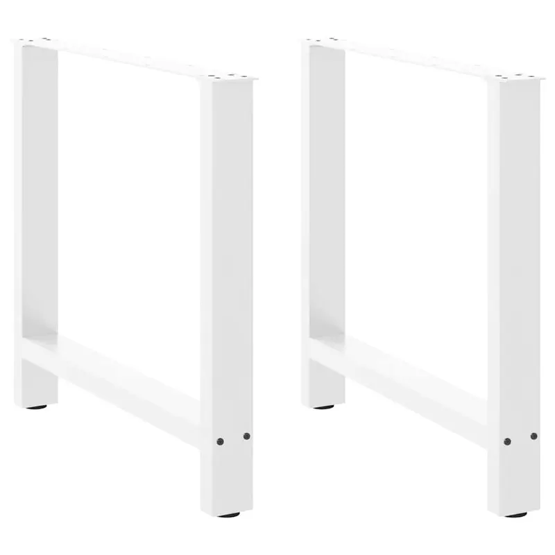 picioare masuta de cafea alb 2 buc 80x(72-73) cm otel